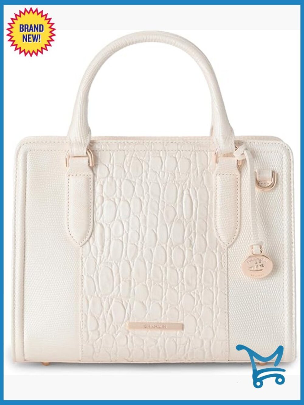 Leather Satchel Bag with Adjustable Strap and Zipper Closure